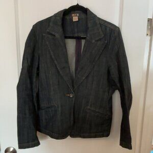 Dex Denim Blazer Jacket - Size 10